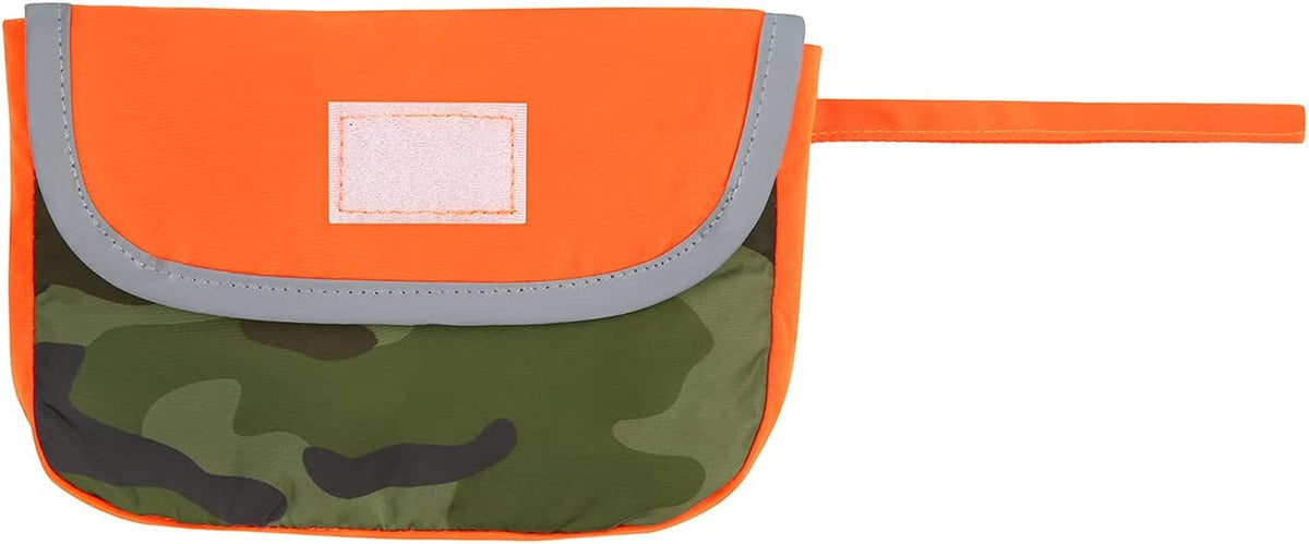 Reversible 2-in-1 Hooded Dog Raincoat Poncho - Organic Camouflage, Size Large