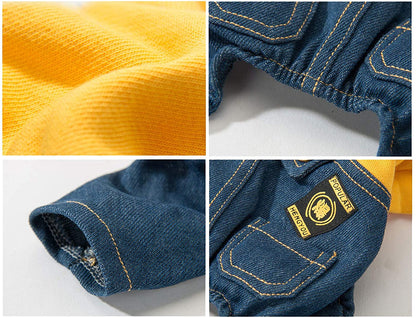 Denim Overalls for Small and Medium Dogs - Stylish Apparel for Pets