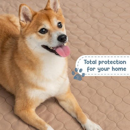 Washable Waterproof Dog Pee Pads - Reusable, 47 x 47 Inches